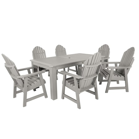 Highwood Usa Hamilton 7pc Rectangular Outdoor Patio Furniture Dining Set 72 x 42 AD-ST7HM1CO4AA-HGR